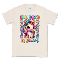 Natural 100 days of school unicorn Classic Tee - Artiststas