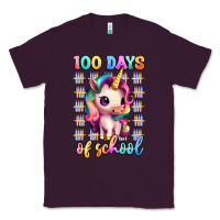 Plum 100 days of school unicorn Classic Tee - Artiststas