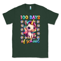 Sports Green 100 days of school unicorn Classic Tee - Artiststas