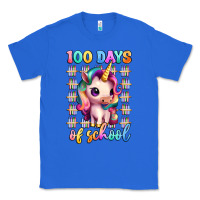 True Royal 100 days of school unicorn Classic Tee - Artiststas