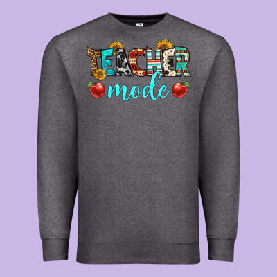 Teacher Mode Premium Sweatshirt Designed By Bundleandbundleshop