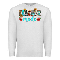 Oatmeal Heather teacher mode Premium Sweatshirt - BundleAndBundleShop