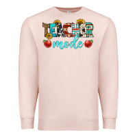 Pale Pink teacher mode Premium Sweatshirt - BundleAndBundleShop