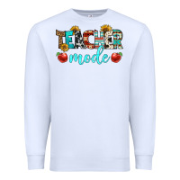 White teacher mode Premium Sweatshirt - BundleAndBundleShop