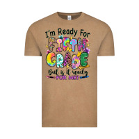 Vintage Coffee I'm ready for fifth grade but is it ready for me Vintage Tee - RanaPortraitStore