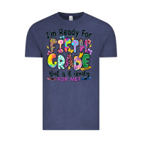 Vintage Denim I'm ready for fifth grade but is it ready for me Vintage Tee - RanaPortraitStore