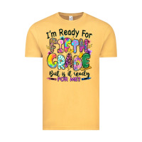 Vintage Mustard I'm ready for fifth grade but is it ready for me Vintage Tee - RanaPortraitStore