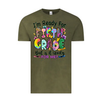 Vintage Olive I'm ready for fifth grade but is it ready for me Vintage Tee - RanaPortraitStore
