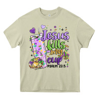 Mossy mardi gras jesus fills my cup Heavy Core Tee - MaliasSmallBusiness