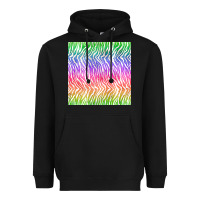 Black watercolor rainbow tiger seamless pattern Heavyweight Hoodie - BundleAndBundleShop