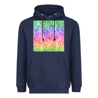 Navy watercolor rainbow tiger seamless pattern Heavyweight Hoodie - BundleAndBundleShop