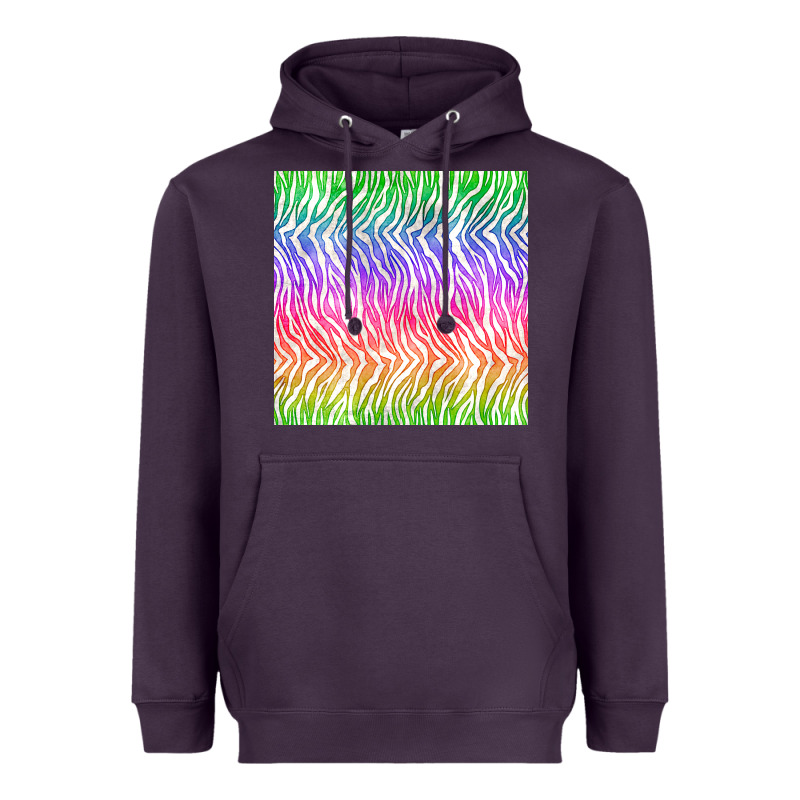 Watercolor Rainbow Tiger Seamless Pattern Heavyweight Hoodie by BundleAndBundleShop | Teevron