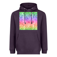 Plum watercolor rainbow tiger seamless pattern Heavyweight Hoodie - BundleAndBundleShop