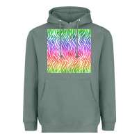 Sage watercolor rainbow tiger seamless pattern Heavyweight Hoodie - BundleAndBundleShop