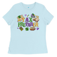 Baby Blue tax preparer Ladies Tee - MaliasSmallBusiness