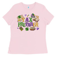 Bubblegum Pink tax preparer Ladies Tee - MaliasSmallBusiness