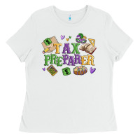 White tax preparer Ladies Tee - MaliasSmallBusiness