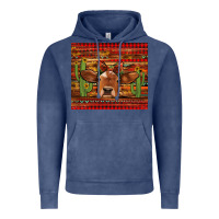 Vintage Denim western christmas cow tumbler Vintage Hoodie - Jasminsmagicworld