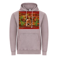 Vintage Zinc western christmas cow tumbler Vintage Hoodie - Jasminsmagicworld