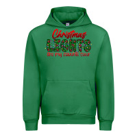 Emerald festive christmas lights text art Urban Hoodie - CowhideDigitalArt