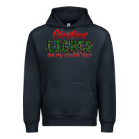 Navy festive christmas lights text art Urban Hoodie - CowhideDigitalArt