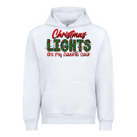 White festive christmas lights text art Urban Hoodie - CowhideDigitalArt