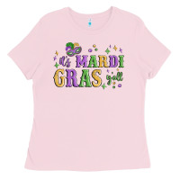 Bubblegum Pink it's mardi gras y'all Ladies Tee - MaliasSmallBusiness