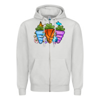 Dove Grey Basketball Easter sports carrots Zipper Hoodie - OliviaCreatesArt