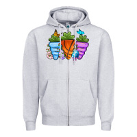 Heather Grey Basketball Easter sports carrots Zipper Hoodie - OliviaCreatesArt