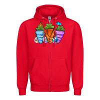 Red Basketball Easter sports carrots Zipper Hoodie - OliviaCreatesArt