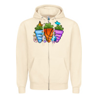 Sandshell Basketball Easter sports carrots Zipper Hoodie - OliviaCreatesArt