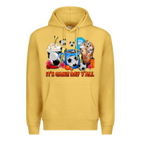 Antique Gold It's Game Day Y'all Soccer Coffee Cups Premium Hoodie - FaDigitalArtStudio