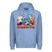 Colony Blue It's Game Day Y'all Soccer Coffee Cups Premium Hoodie - FaDigitalArtStudio