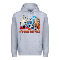 Heather Grey It's Game Day Y'all Soccer Coffee Cups Premium Hoodie - FaDigitalArtStudio