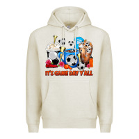 Oatmeal Heather It's Game Day Y'all Soccer Coffee Cups Premium Hoodie - FaDigitalArtStudio