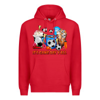Red It's Game Day Y'all Soccer Coffee Cups Premium Hoodie - FaDigitalArtStudio