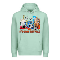 Seafoam It's Game Day Y'all Soccer Coffee Cups Premium Hoodie - FaDigitalArtStudio