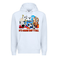 White It's Game Day Y'all Soccer Coffee Cups Premium Hoodie - FaDigitalArtStudio