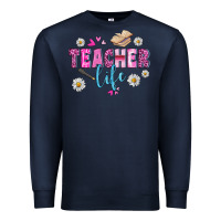 Navy teacher life Premium Sweatshirt - BundleAndBundleShop