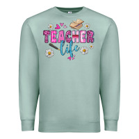 Seafoam teacher life Premium Sweatshirt - BundleAndBundleShop