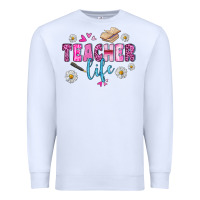 White teacher life Premium Sweatshirt - BundleAndBundleShop