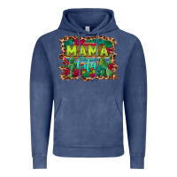 Vintage Denim mama cita serape background Vintage Hoodie - BarkalooDesign