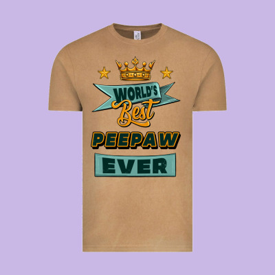 World's Best Peepaw Ever Vintage Tee Designed By Jasminsmagicworld
