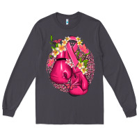 Smoke cancer boxing gloves with ribbon Long Sleeve Tee - NancyCooperArtShop
