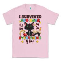 Bubblegum Pink i survived 100 days it's fine i'm fine Classic Tee - Artiststas