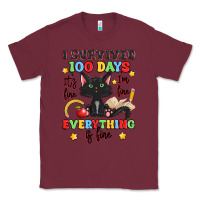 Burgundy i survived 100 days it's fine i'm fine Classic Tee - Artiststas