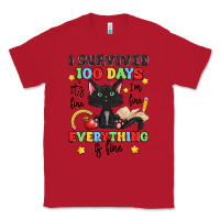 Red i survived 100 days it's fine i'm fine Classic Tee - Artiststas