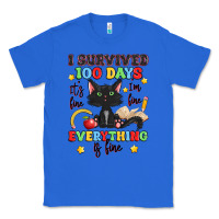 True Royal i survived 100 days it's fine i'm fine Classic Tee - Artiststas