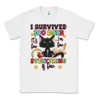 White i survived 100 days it's fine i'm fine Classic Tee - Artiststas