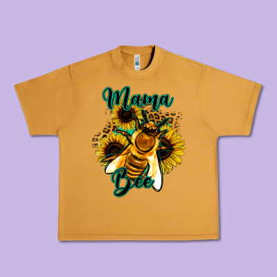 Leopard Sunflower Western Mama Bee Urban Heavy Tee Designed By Bettercallsaul
